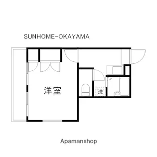 パレスTAKENAMI【101号室】の間取り