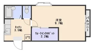 ヴィラ高島【201号室】の間取り