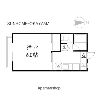 フローラ・浜【1階】の間取り