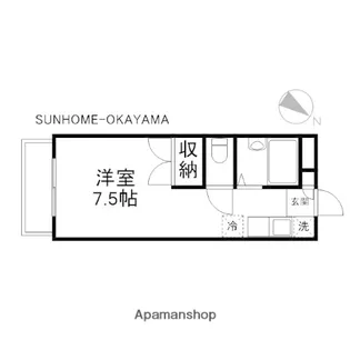 ピアブルークレストⅠ【105号室】の間取り