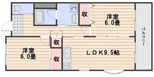 プルミエル アン・ドゥー【207号室】の間取り