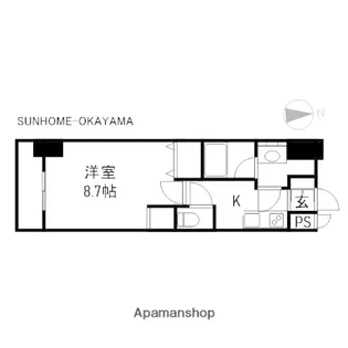 柳町CORAL【10階】の間取り