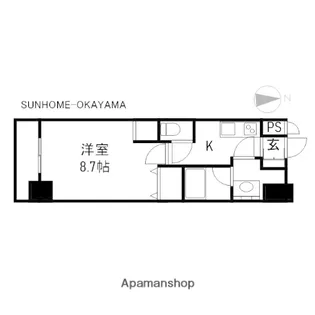 柳町CORAL【10階】の間取り
