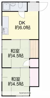 岡山県岡山市南区松浜町【アパート】の間取り
