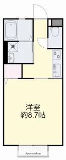 岡山県岡山市北区北方4丁目【アパート】の間取り