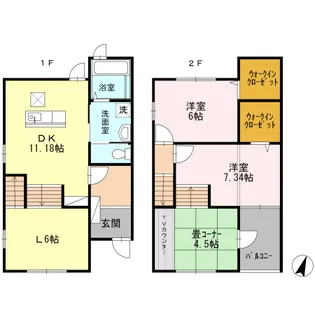 カーサ・カルム【1階】の間取り