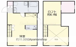 岡山県岡山市北区津倉町1丁目【アパート】の間取り