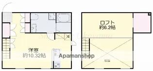 岡山県岡山市北区津倉町1丁目【アパート】の間取り