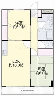 大安寺パークハイム【1階】の間取り