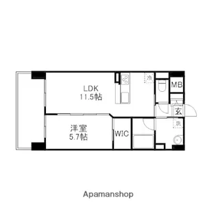 フォレシス下中野【6階】の間取り
