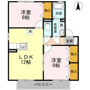 エスペランサTATSUMI【2階】の間取り