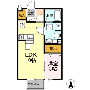 モナリエⅡ【2階】の間取り