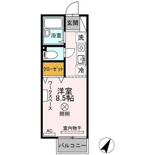 サンハイツASA【2階】の間取り
