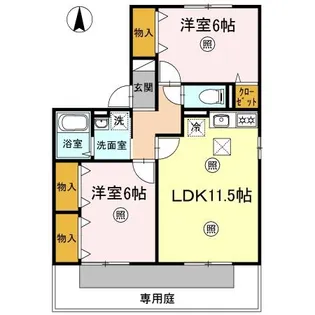 シュエット【1階】の間取り