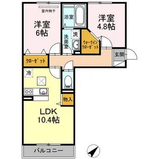 メナージュ今【1階】の間取り