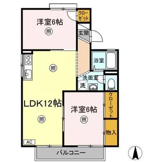 ハイツプロミネンス【2階】の間取り