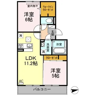 カーサ・ソレイユⅡ【1階】の間取り