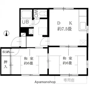 タウニィ小橋【1階】の間取り