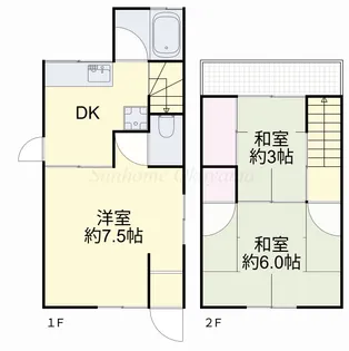 岡山県岡山市南区福吉町【一戸建】の間取り