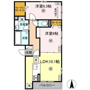 エマーブルMグラン I棟【1階】の間取り