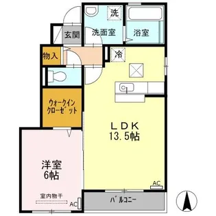 ルラシオン B棟【1階】の間取り