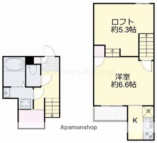 岡山県岡山市中区藤原光町3丁目【アパート】の間取り