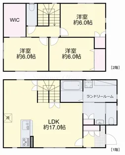 岡山県岡山市中区浜【一戸建】の間取り