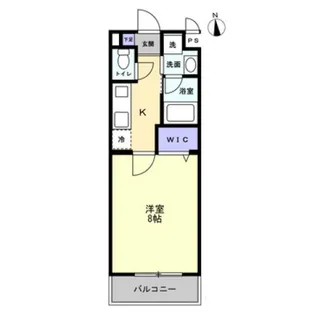 ミモザヒルズ岡山医大南【4階】の間取り