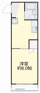 エバンス津島【1階】の間取り