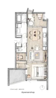 ETENA中仙道西【2階】の間取り