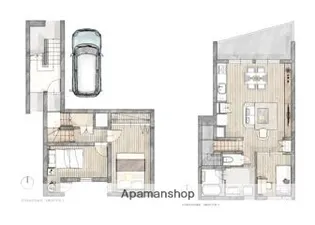 ETENA中仙道西【2階】の間取り