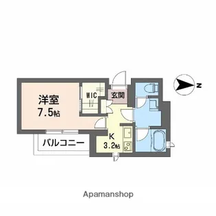 ウエストハイツ【2階】の間取り