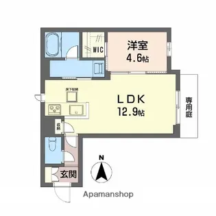 ユーグレイス東島田【1階】の間取り