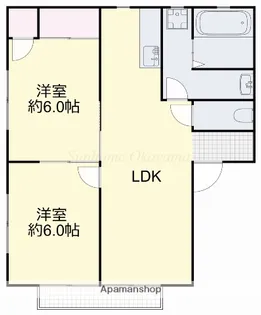 コーポ小野田【2階】の間取り