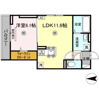 タウン清心【2階】の間取り