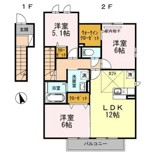 サンシャイン【2階】の間取り