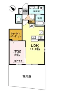 コーポ レーヴ【1階】の間取り