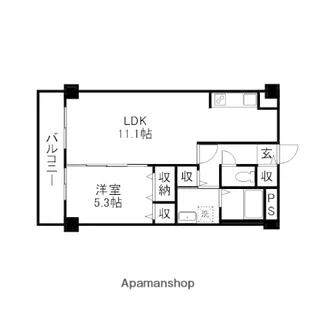 岡山県岡山市南区新保【マンション】の間取り