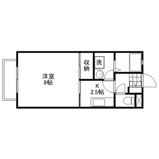 カーサシエテ【2階】の間取り
