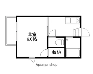 岡山県岡山市北区伊島町1丁目【アパート】の間取り