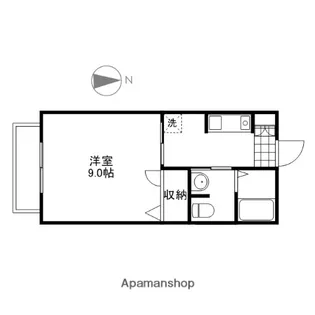 ラ・パルテール百間川 五番館【2階】の間取り