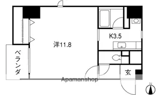 カーサ・フィオーレ表町【9階】の間取り