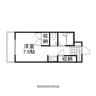サーパス大供【4階】の間取り