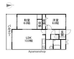 スカイロード【1階】の間取り