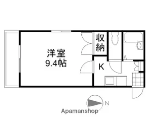 岡山県岡山市中区中井4丁目【マンション】の間取り