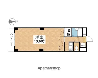 岡山県岡山市北区西古松【マンション】の間取り