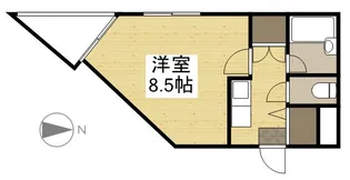 グランデール伊島【210号室】の間取り