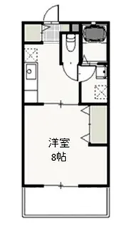 サントス青江 B【1階】の間取り