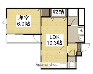 パルロイヤル東島田【8階】の間取り