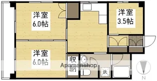 ナガシオビル【701号室】の間取り